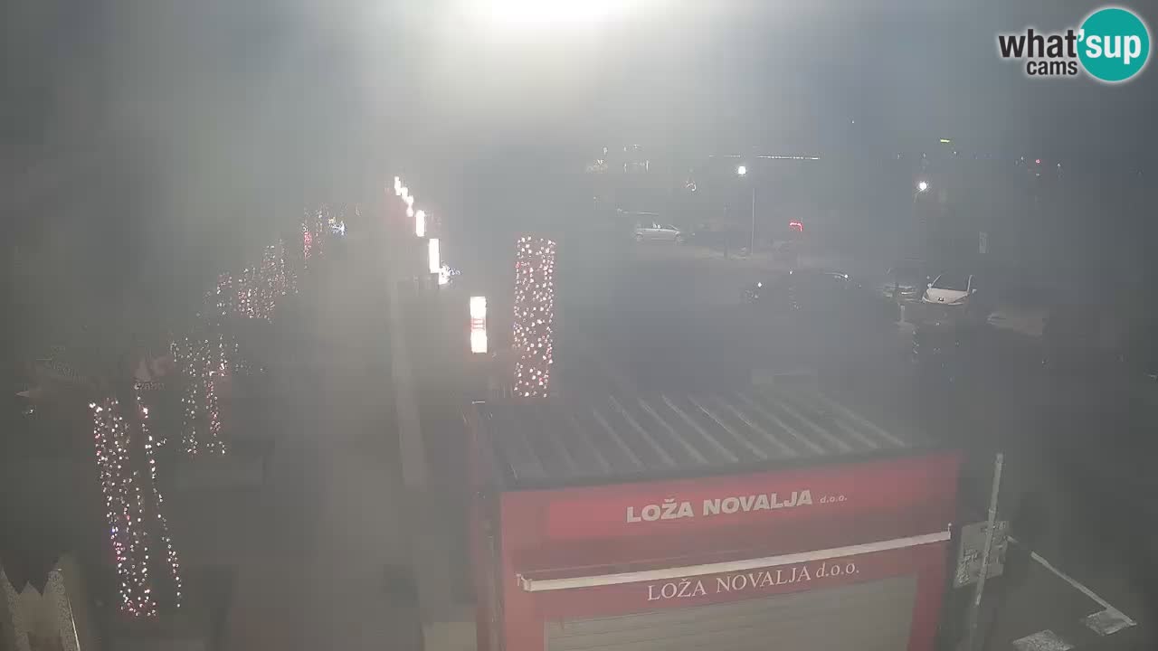 Spletna kamera Novalja – Obala Petra Krešimira IV