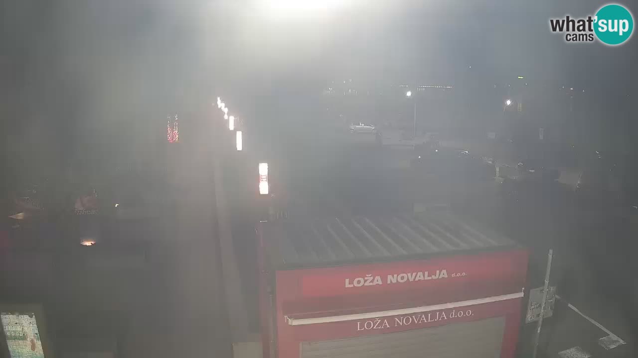 Web kamera Novalja – Obala Petra Krešimira IV