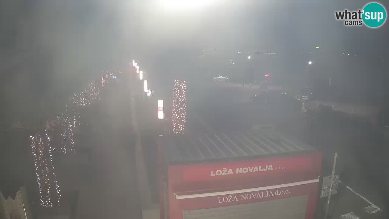 Camera en diecto Novalja – Obala Petra Krešimira IV