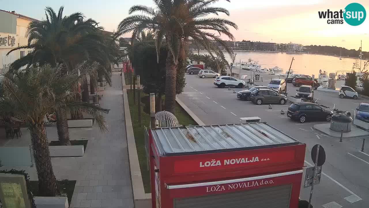 Web kamera Novalja – Obala Petra Krešimira IV