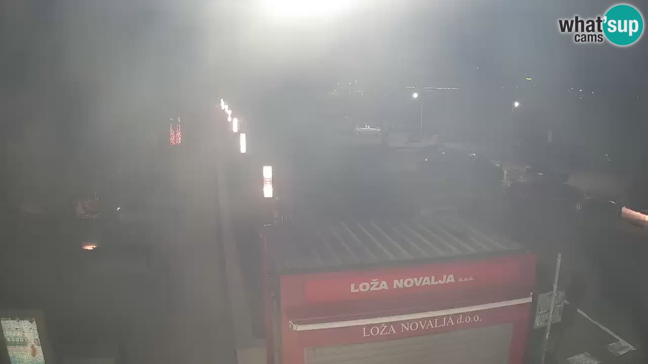 Web kamera Novalja – Obala Petra Krešimira IV