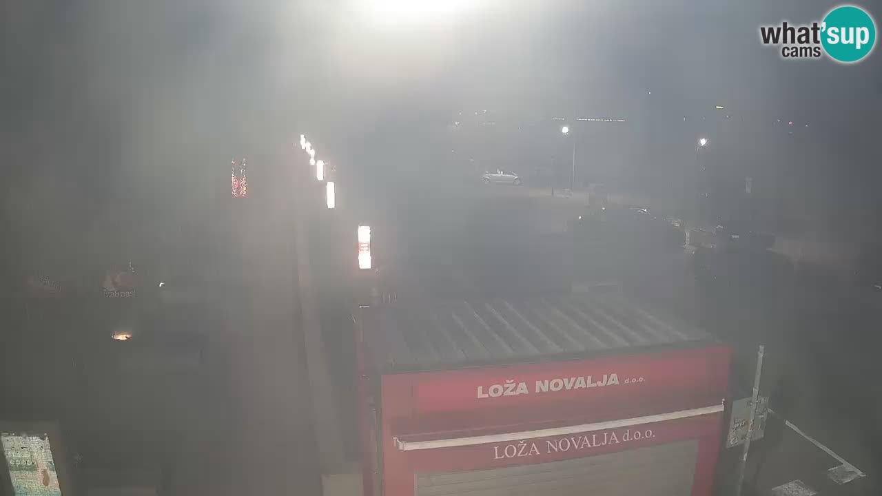 Spletna kamera Novalja – Obala Petra Krešimira IV