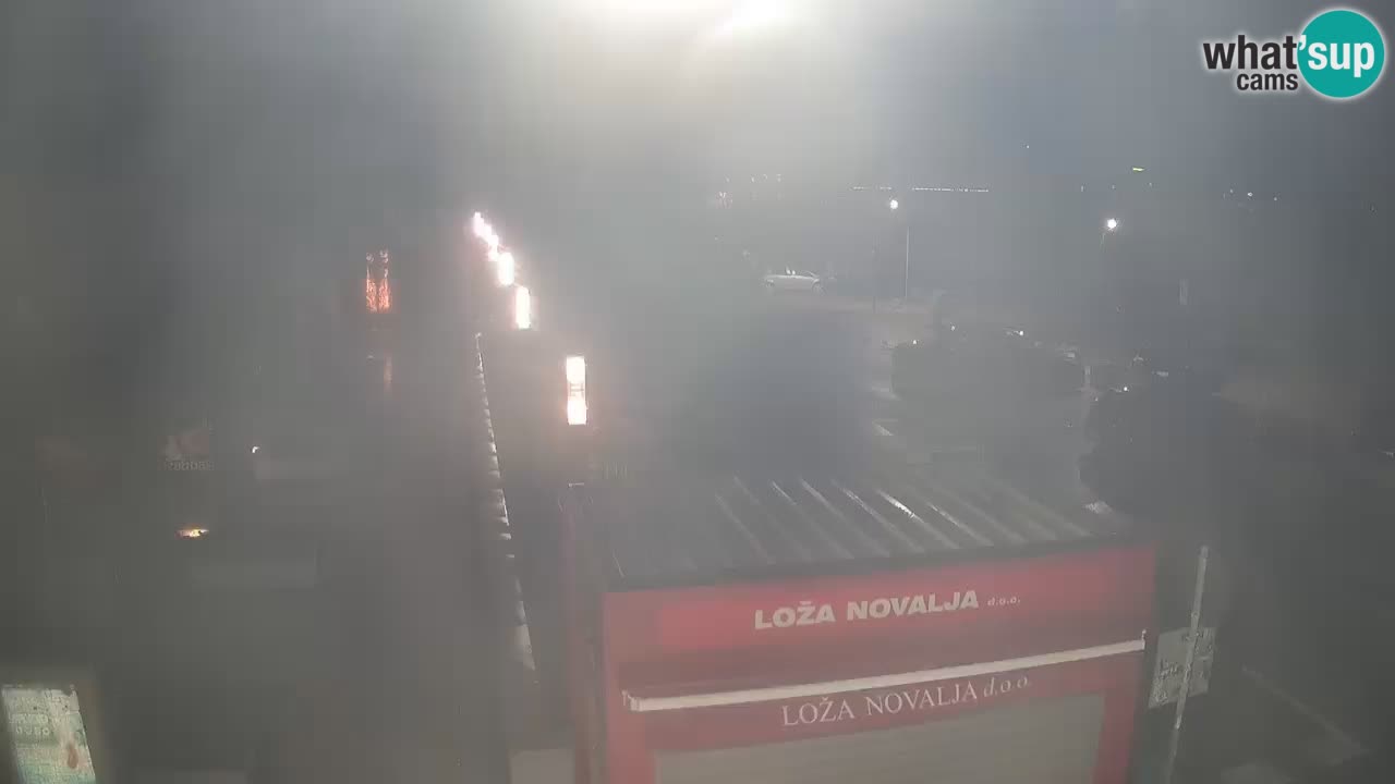 Spletna kamera Novalja – Obala Petra Krešimira IV