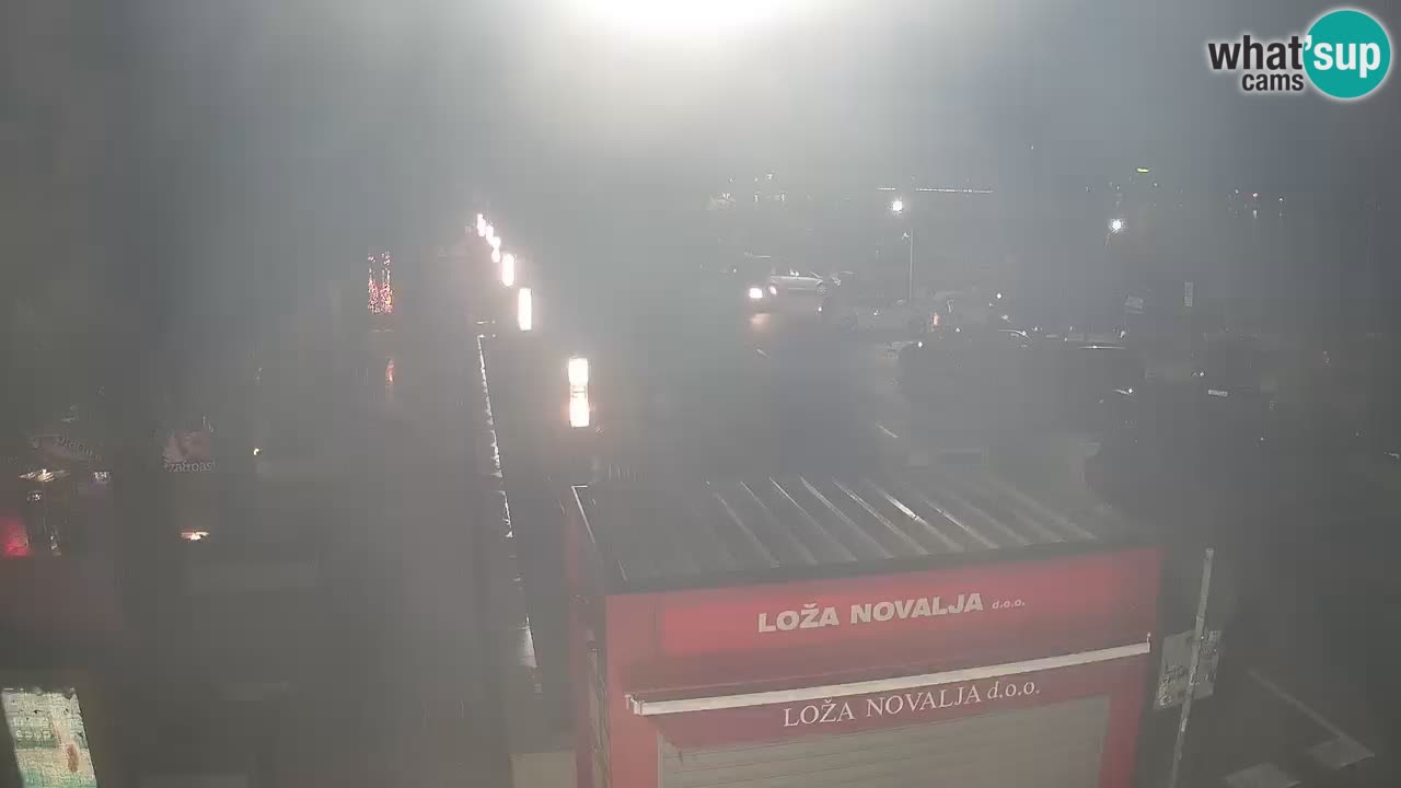 Web kamera Novalja – Obala Petra Krešimira IV