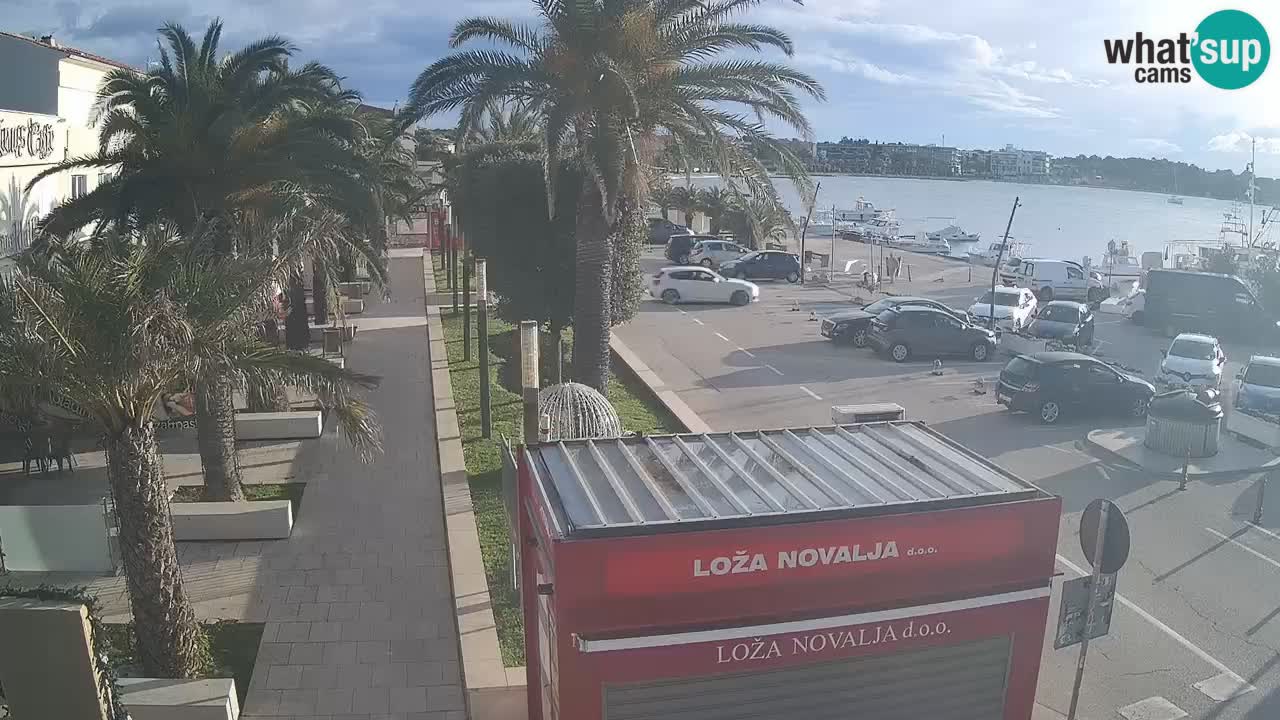 Spletna kamera Novalja – Obala Petra Krešimira IV