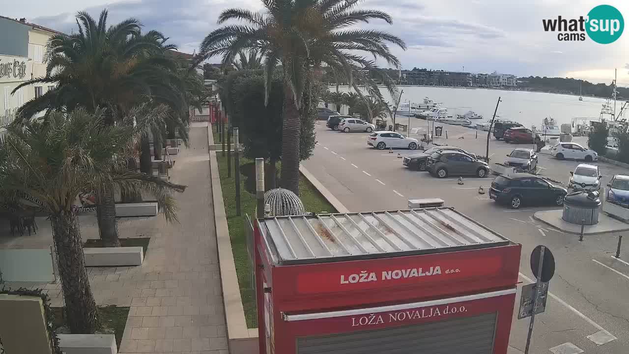 Spletna kamera Novalja – Obala Petra Krešimira IV