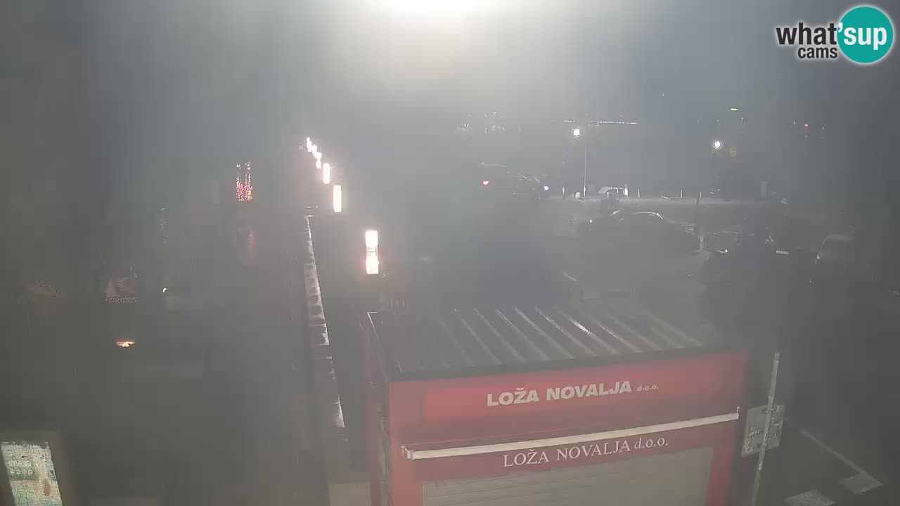 Web kamera Novalja – Obala Petra Krešimira IV