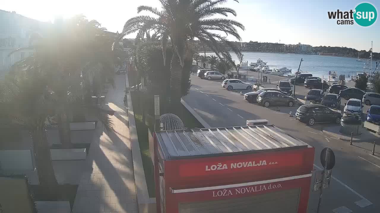 Spletna kamera Novalja – Obala Petra Krešimira IV