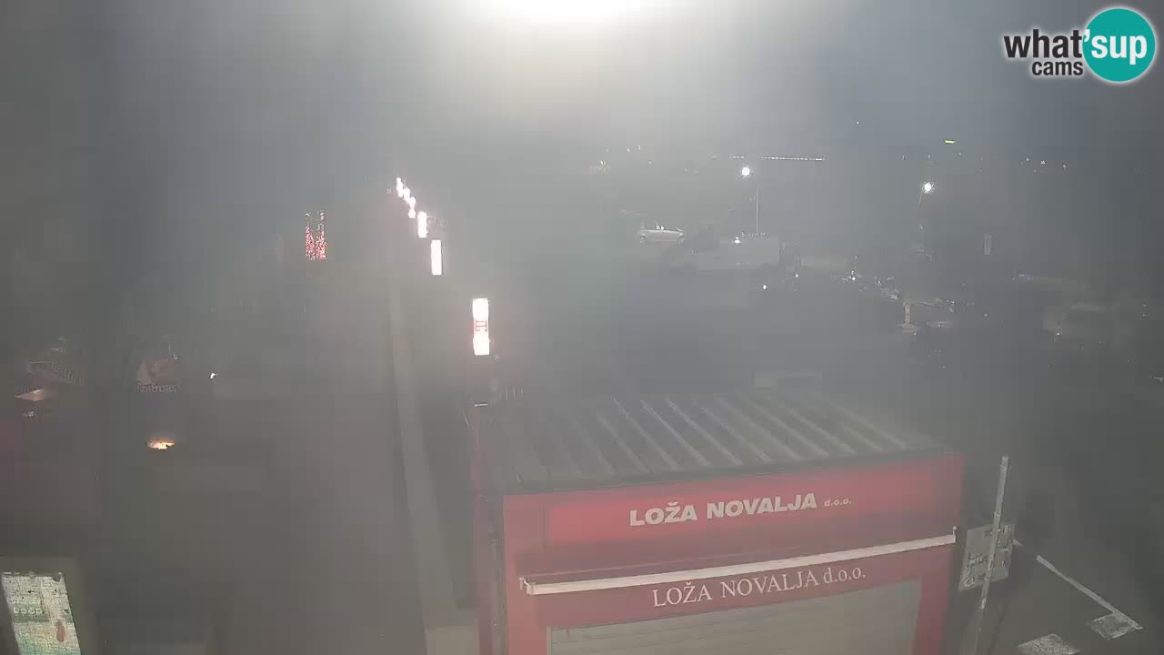 Camera en diecto Novalja – Obala Petra Krešimira IV