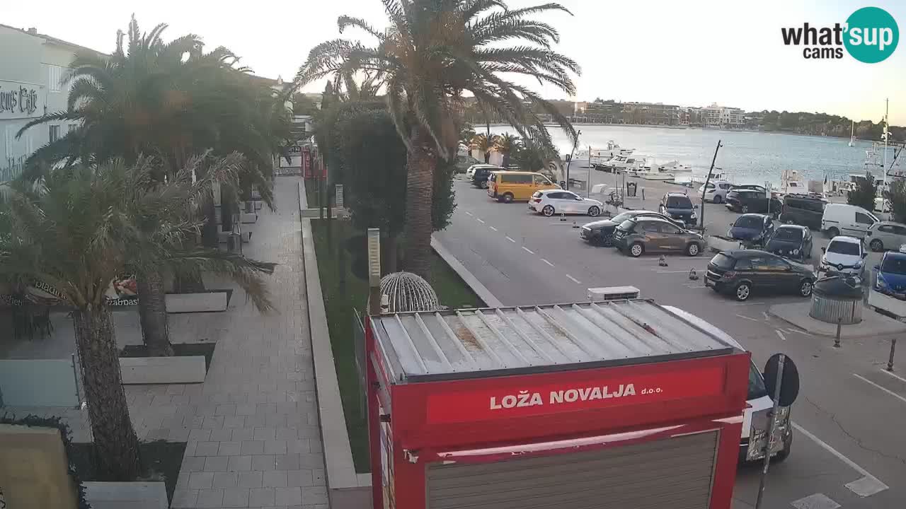 Web kamera Novalja – Obala Petra Krešimira IV