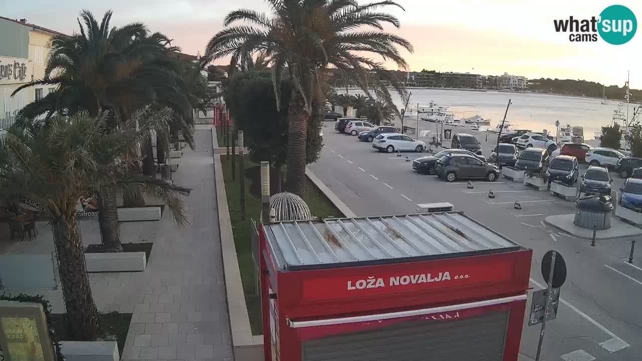 Spletna kamera Novalja – Obala Petra Krešimira IV