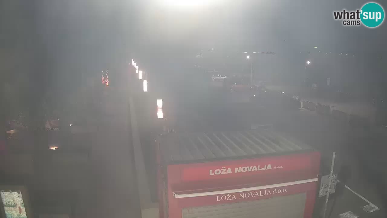 Spletna kamera Novalja – Obala Petra Krešimira IV