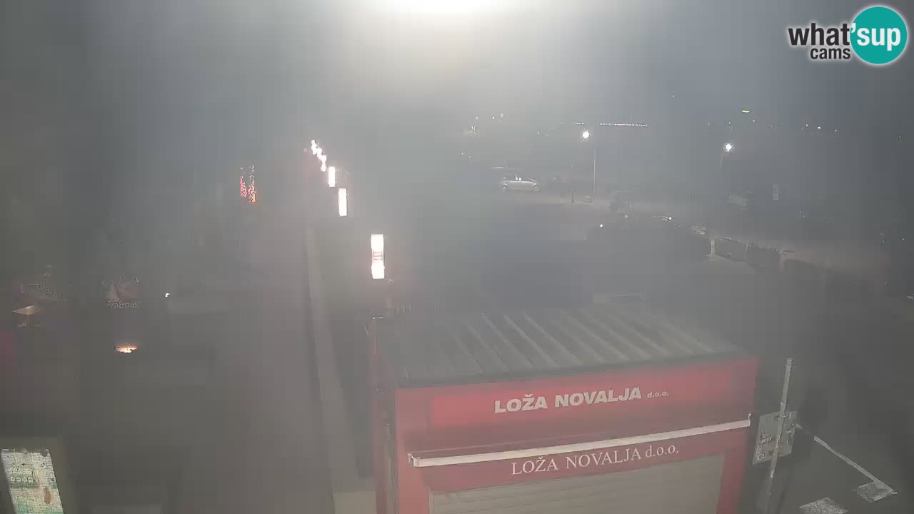 Web kamera Novalja – Obala Petra Krešimira IV