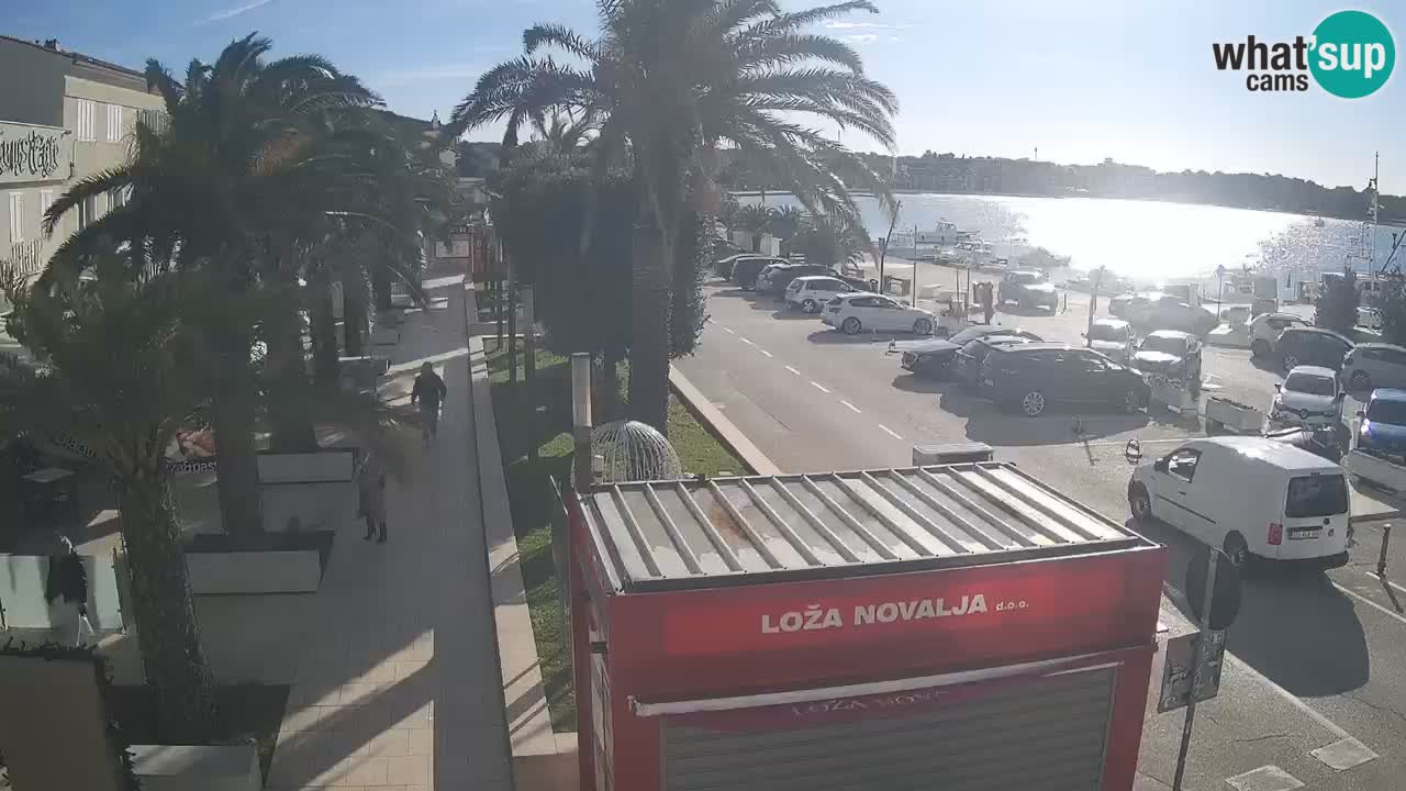 Spletna kamera Novalja – Obala Petra Krešimira IV