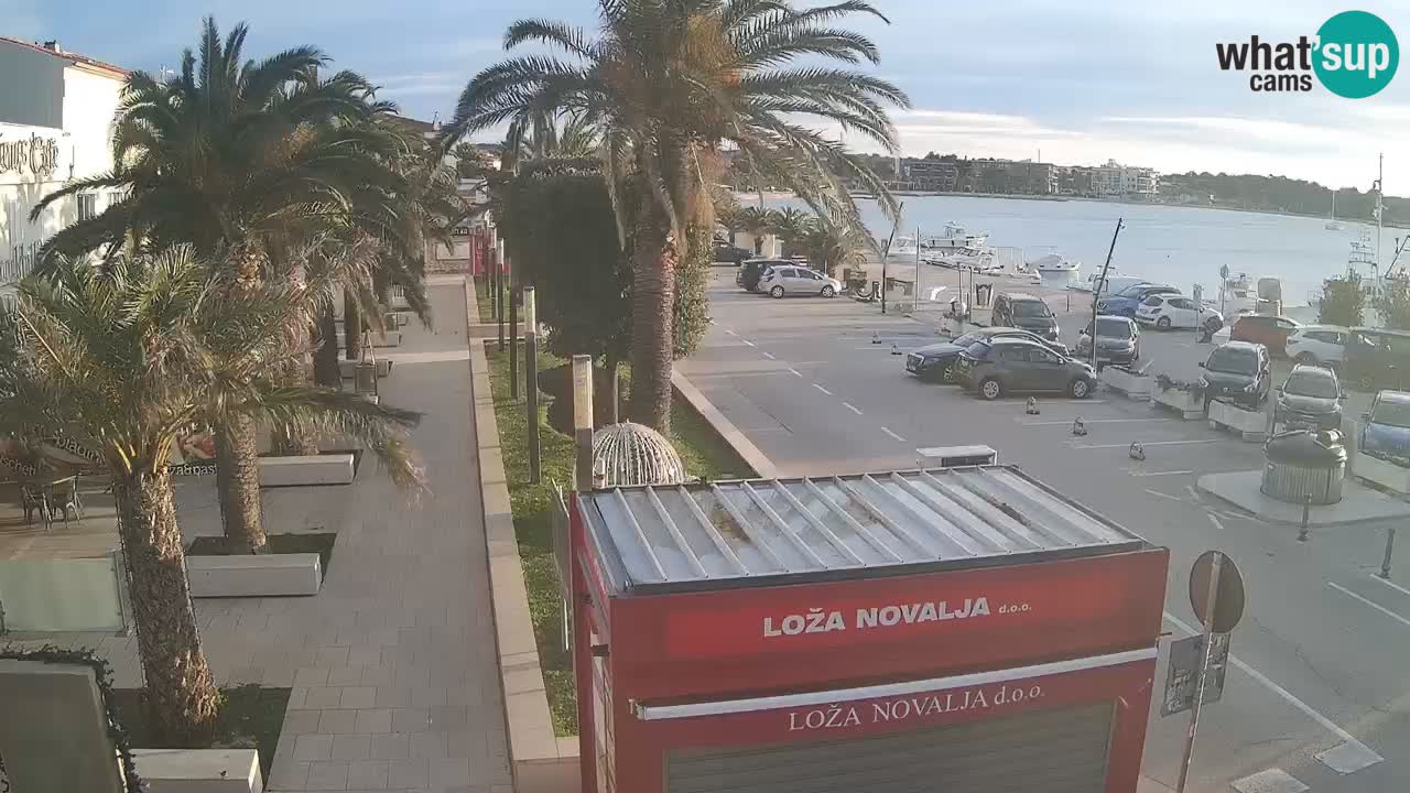 Spletna kamera Novalja – Obala Petra Krešimira IV