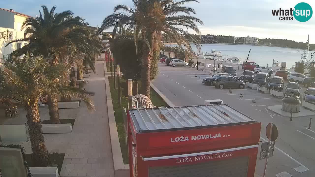 Spletna kamera Novalja – Obala Petra Krešimira IV