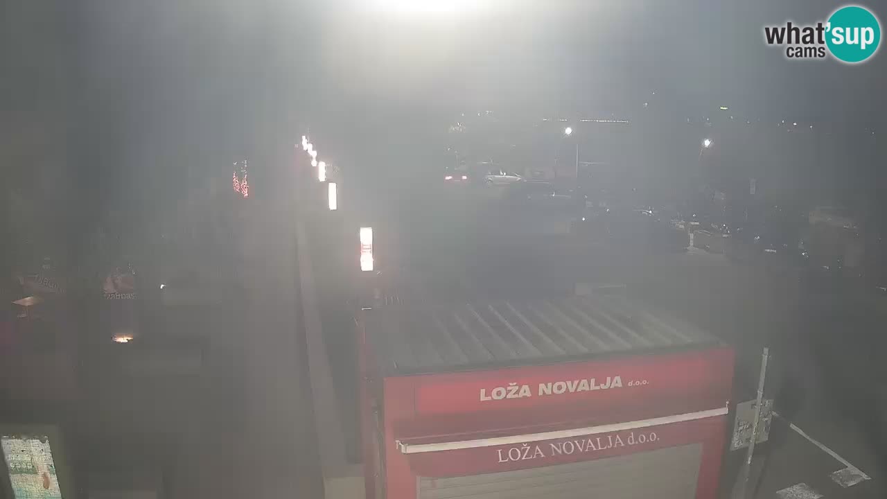 Web kamera Novalja – Obala Petra Krešimira IV