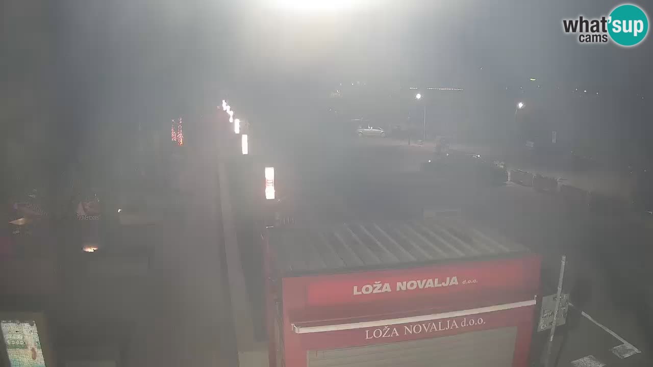 Spletna kamera Novalja – Obala Petra Krešimira IV