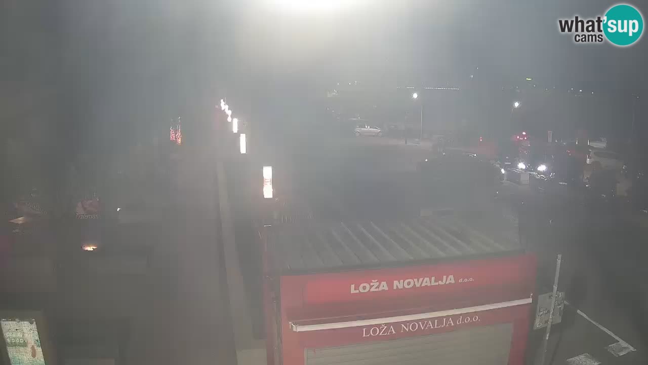 Spletna kamera Novalja – Obala Petra Krešimira IV