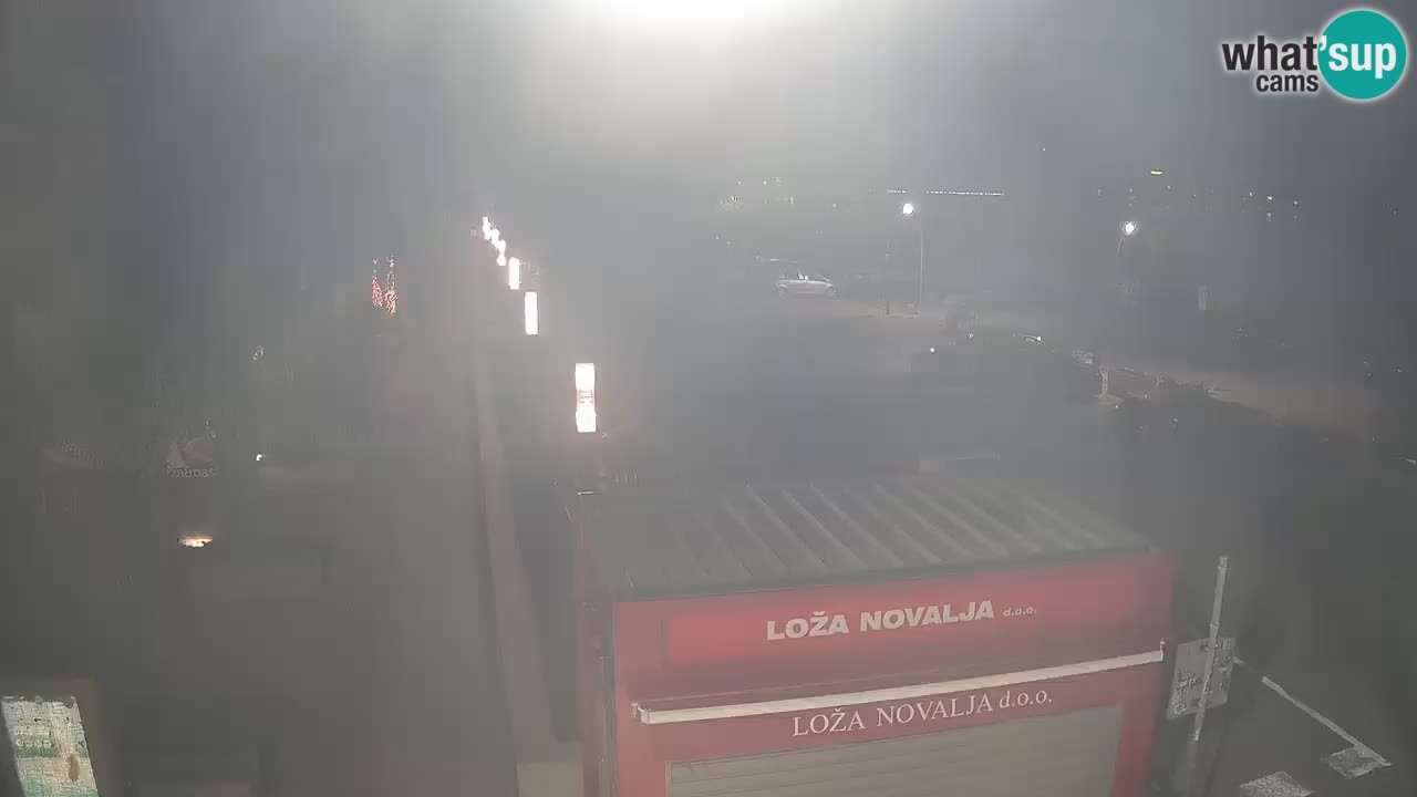 Camera en diecto Novalja – Obala Petra Krešimira IV