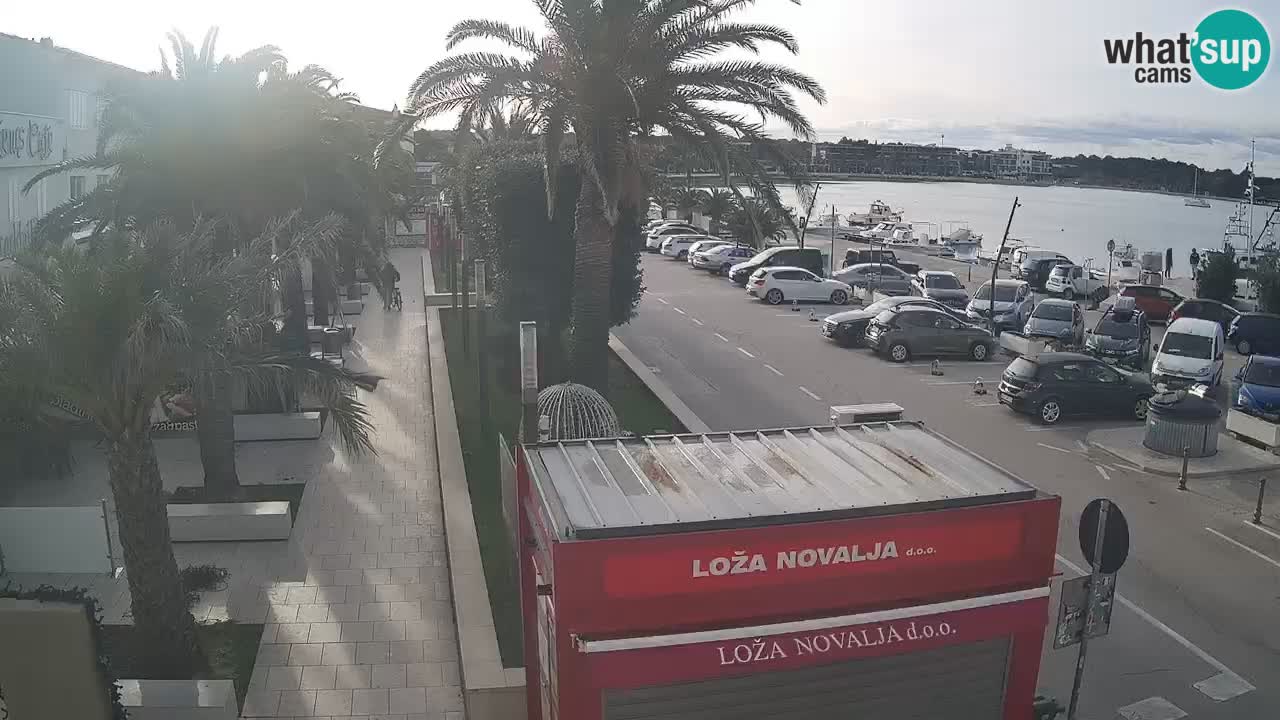 Spletna kamera Novalja – Obala Petra Krešimira IV