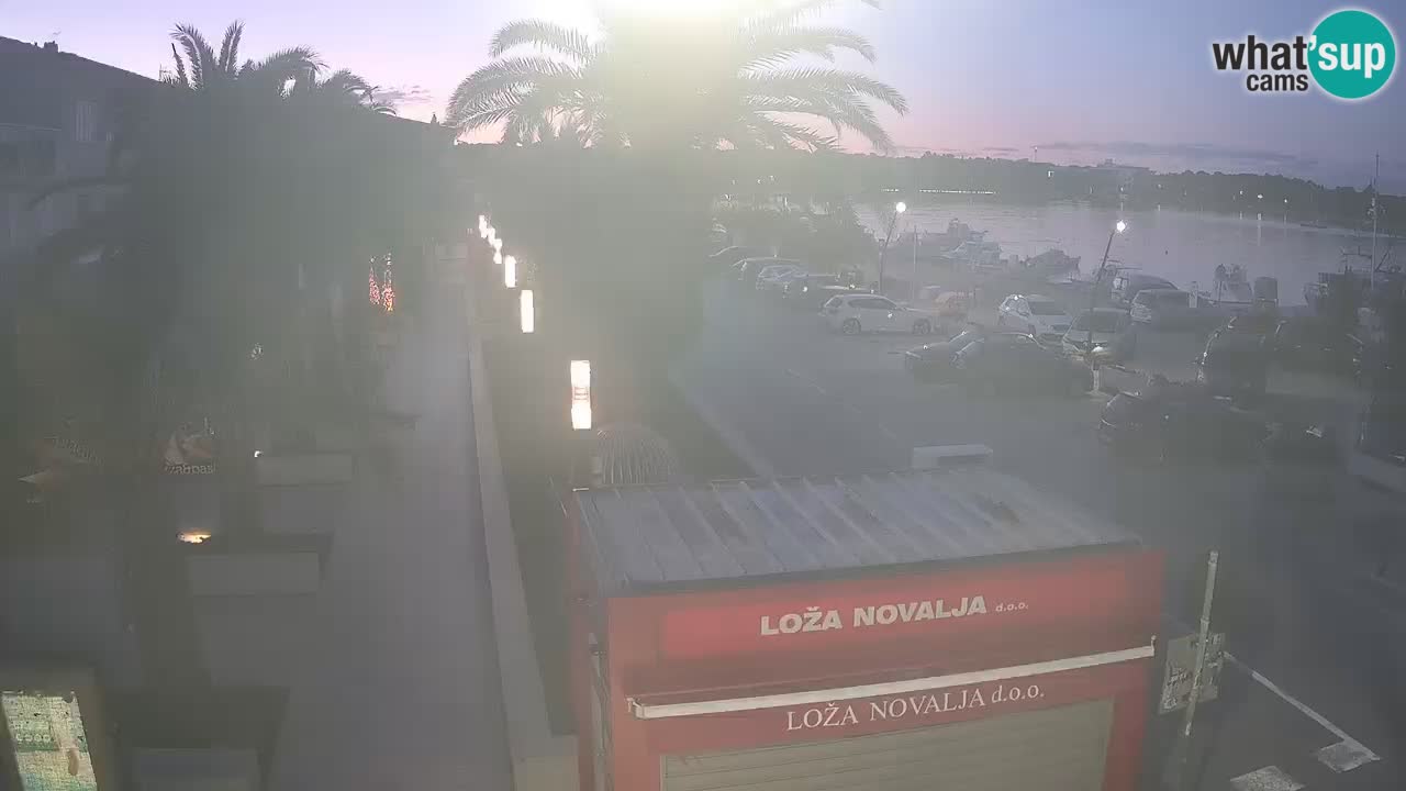 Web kamera Novalja – Obala Petra Krešimira IV