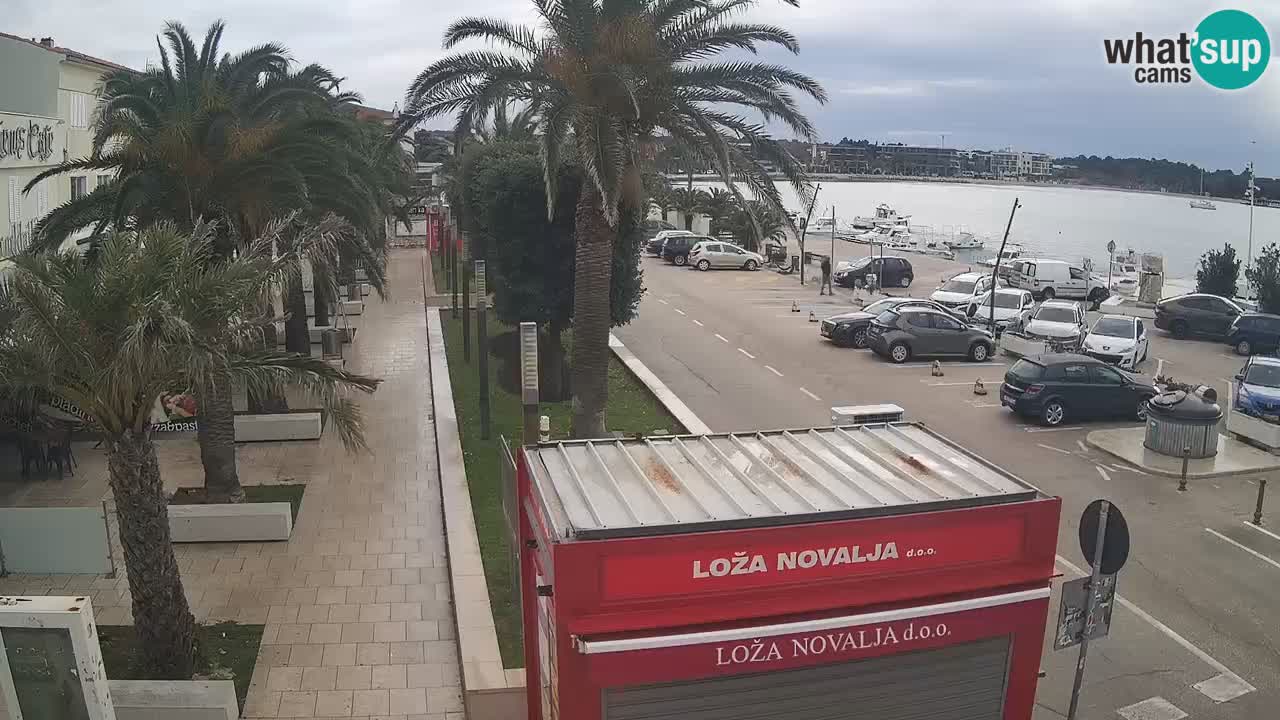 Spletna kamera Novalja – Obala Petra Krešimira IV