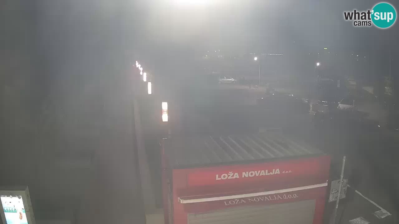 Spletna kamera Novalja – Obala Petra Krešimira IV