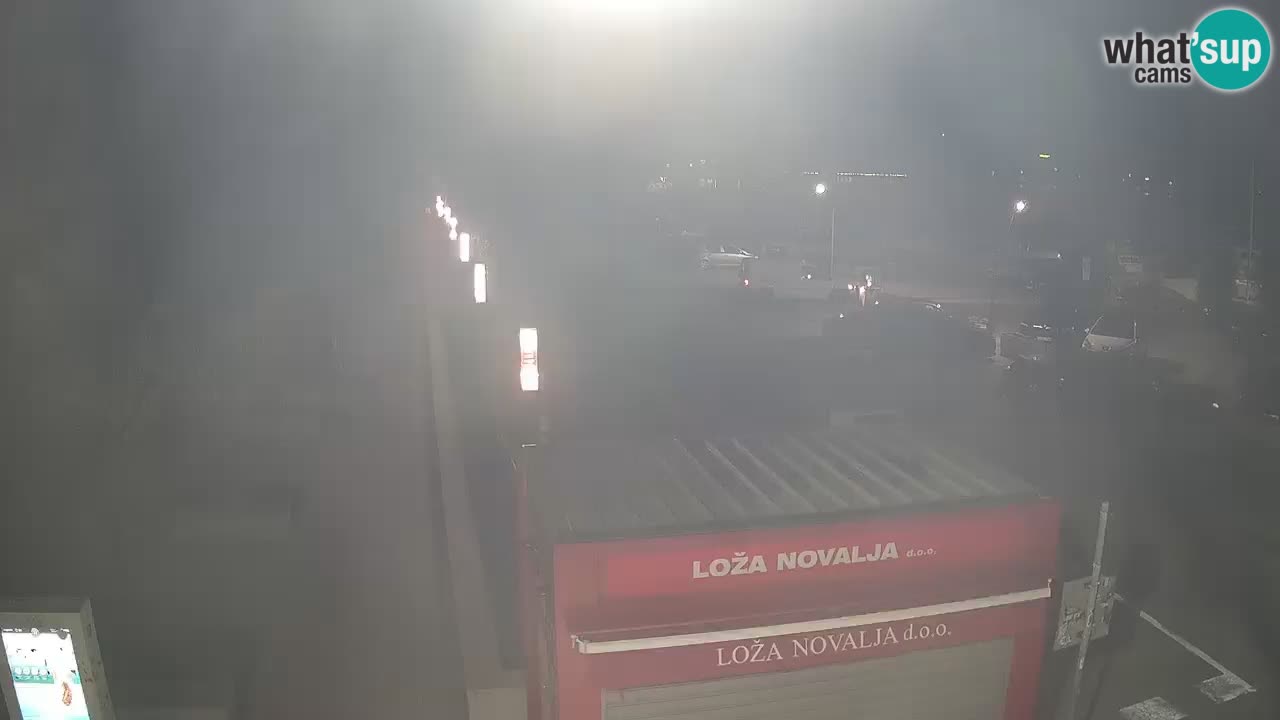 Web kamera Novalja – Obala Petra Krešimira IV