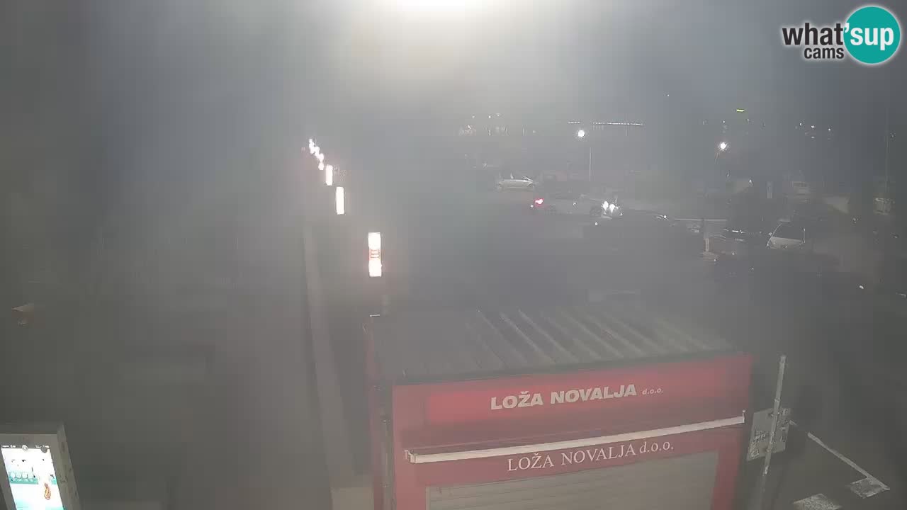 Web kamera Novalja – Obala Petra Krešimira IV