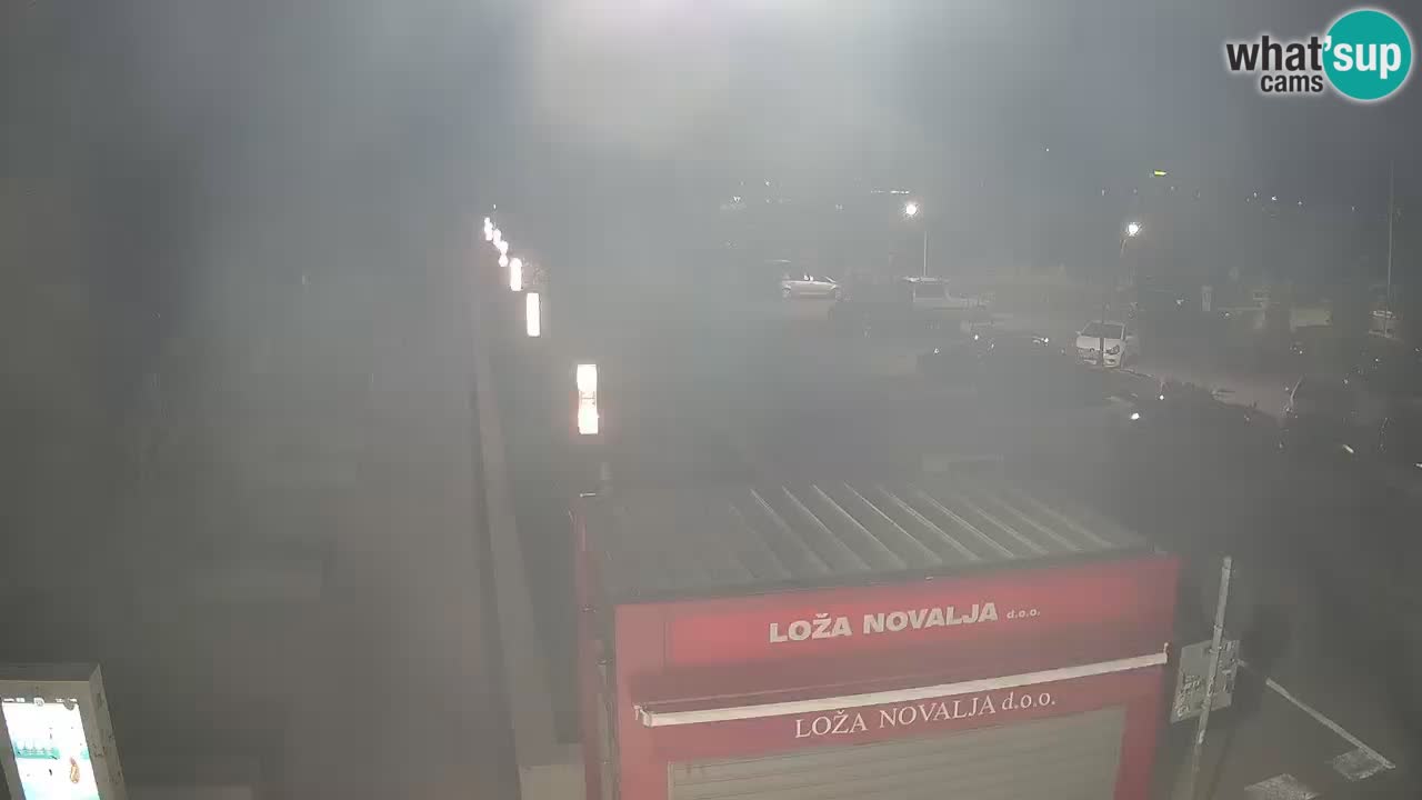 Web kamera Novalja – Obala Petra Krešimira IV