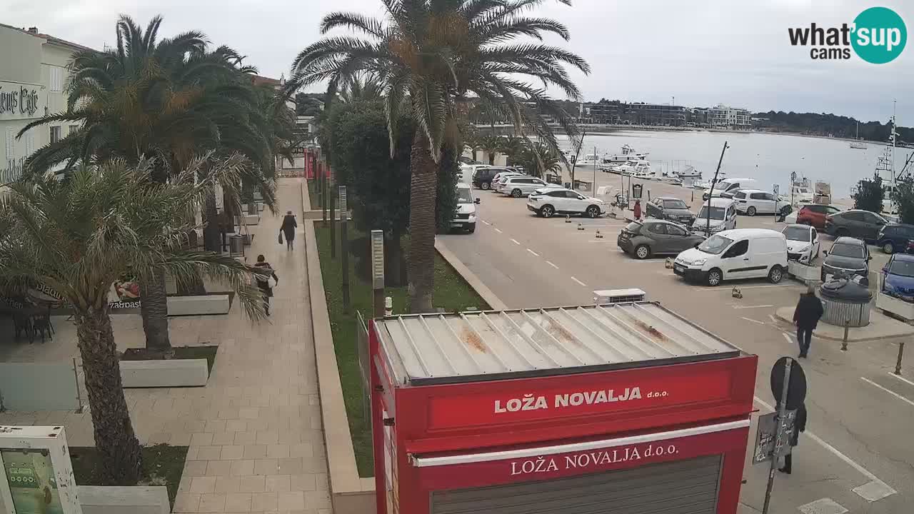 Spletna kamera Novalja – Obala Petra Krešimira IV