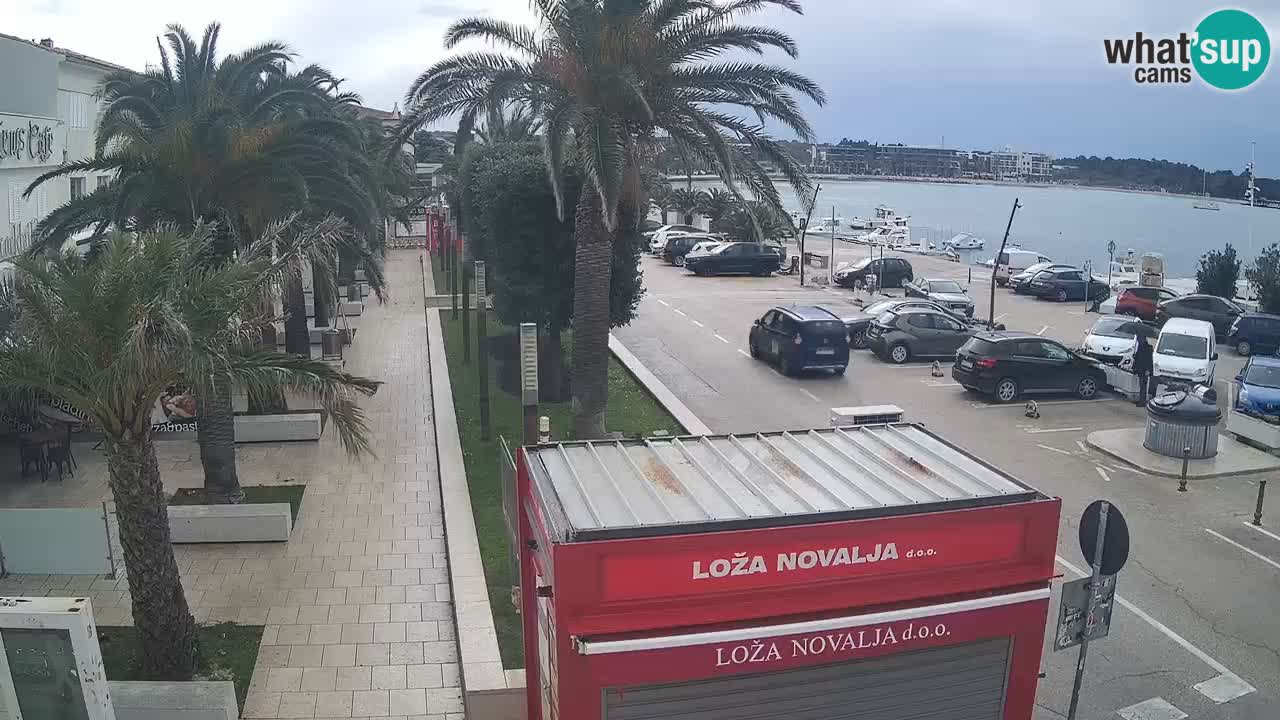 Spletna kamera Novalja – Obala Petra Krešimira IV