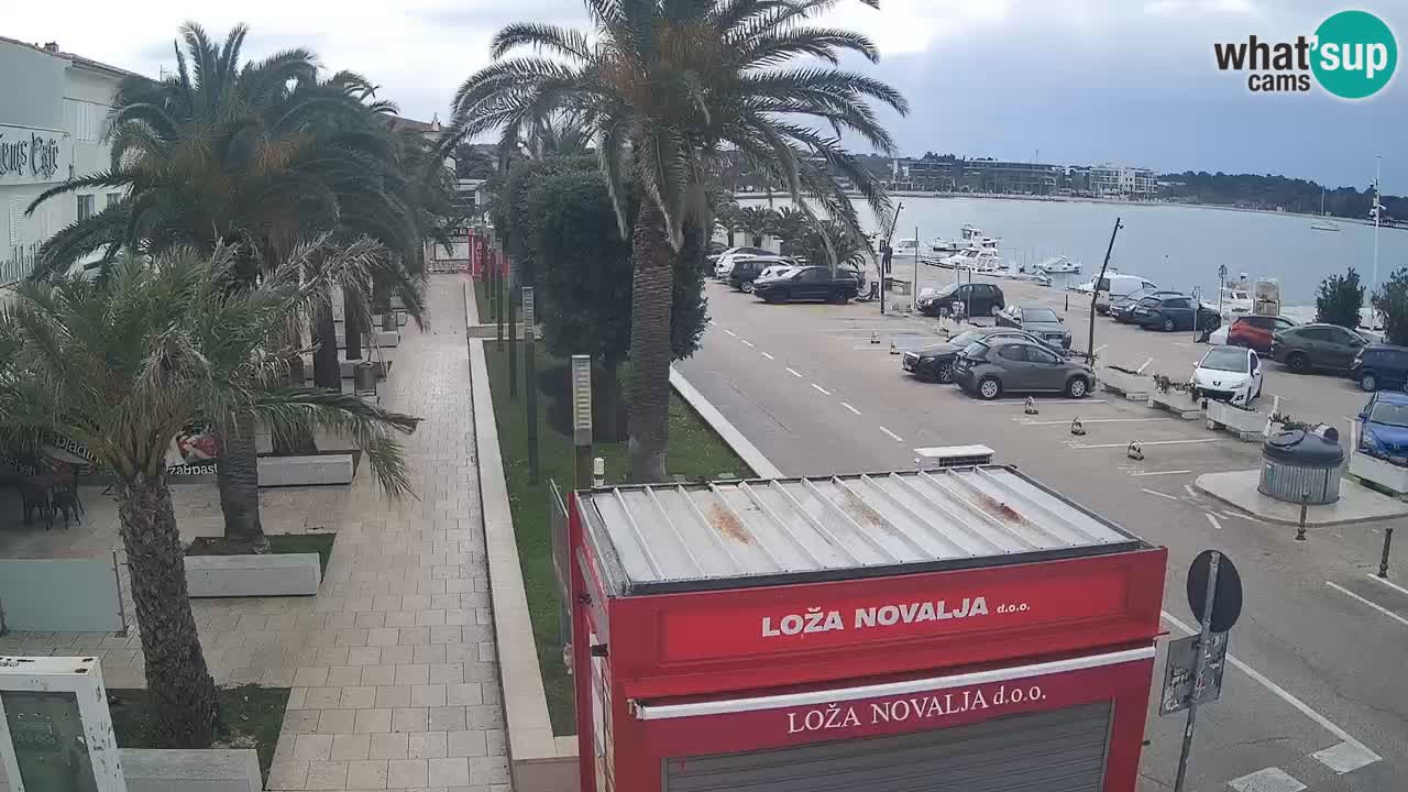 Spletna kamera Novalja – Obala Petra Krešimira IV