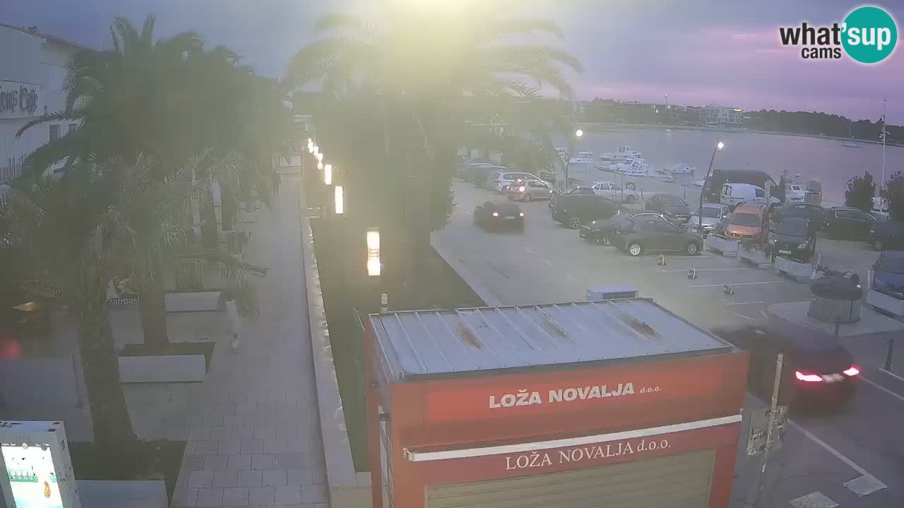 Spletna kamera Novalja – Obala Petra Krešimira IV