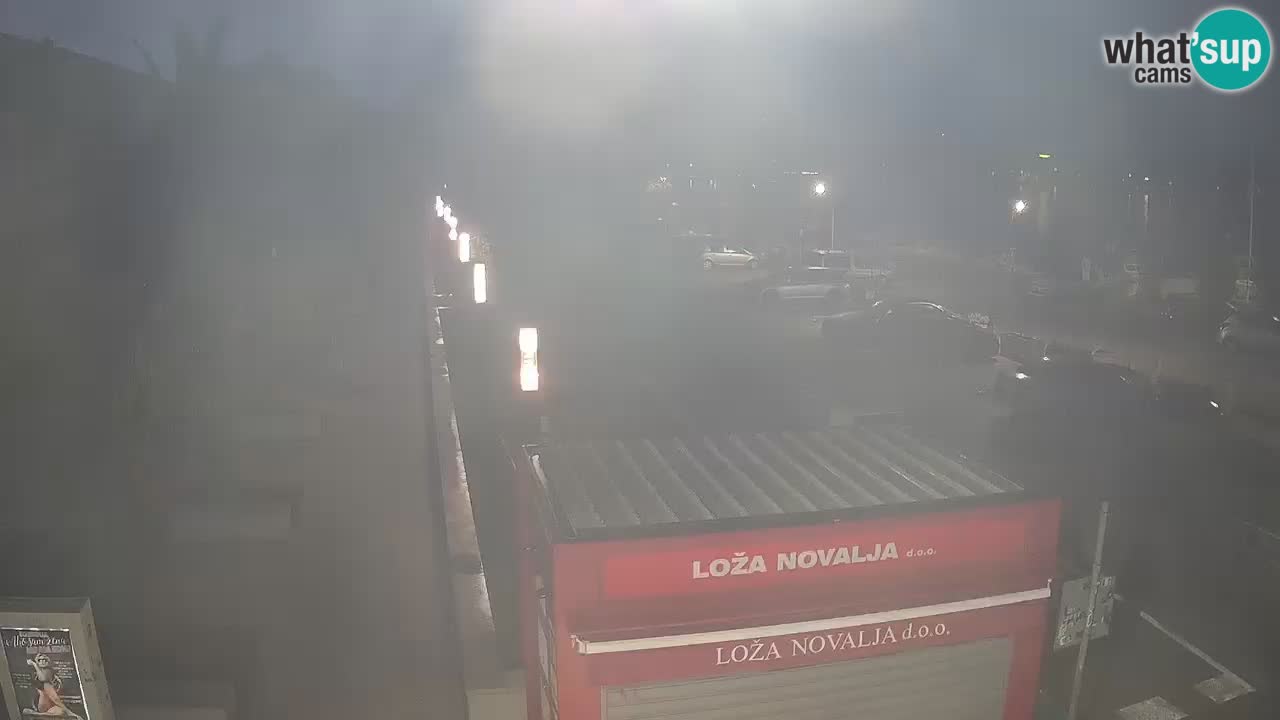 Spletna kamera Novalja – Obala Petra Krešimira IV