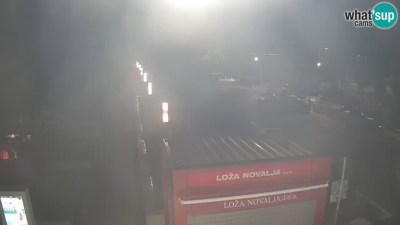 Web kamera Novalja – Obala Petra Krešimira IV