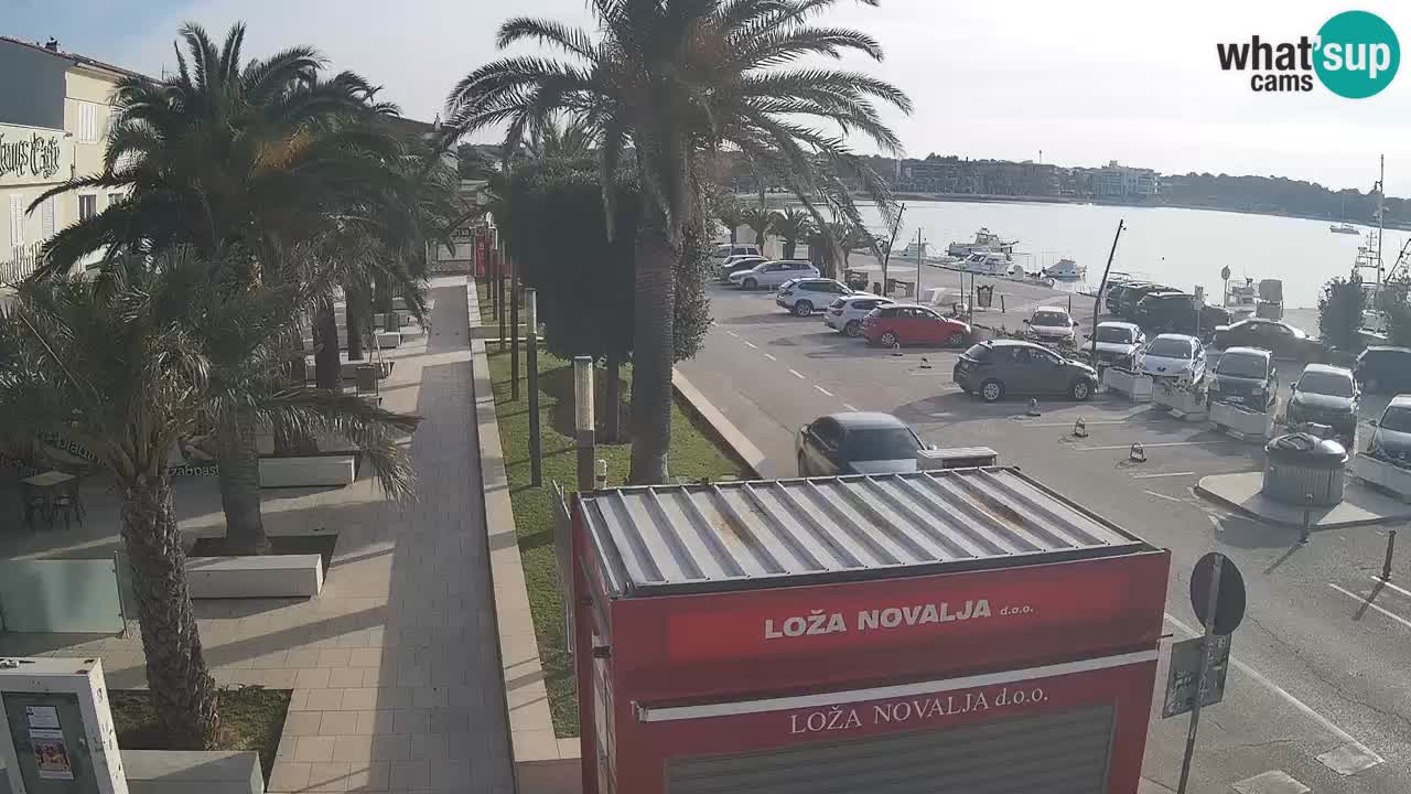 Spletna kamera Novalja – Obala Petra Krešimira IV