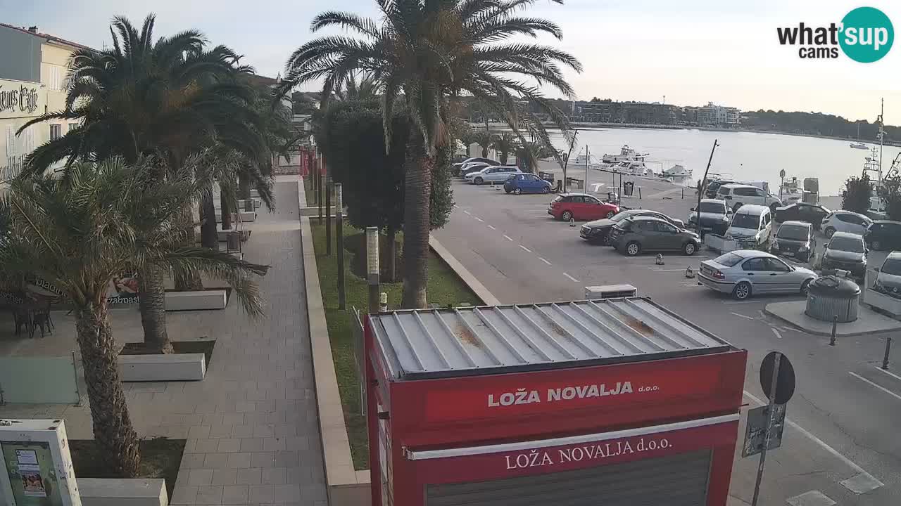 Spletna kamera Novalja – Obala Petra Krešimira IV