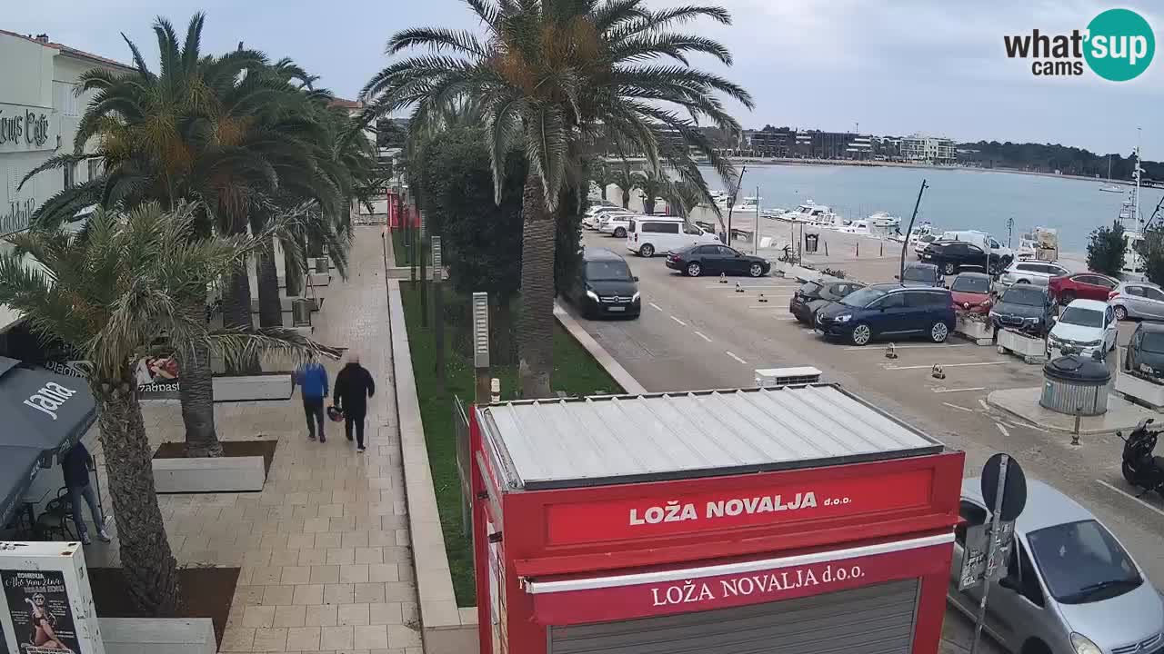 Spletna kamera Novalja – Obala Petra Krešimira IV