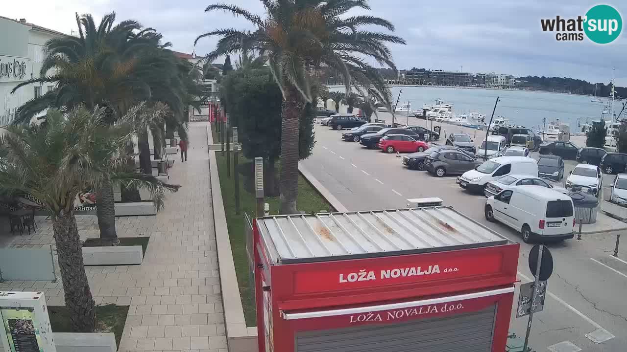 Spletna kamera Novalja – Obala Petra Krešimira IV