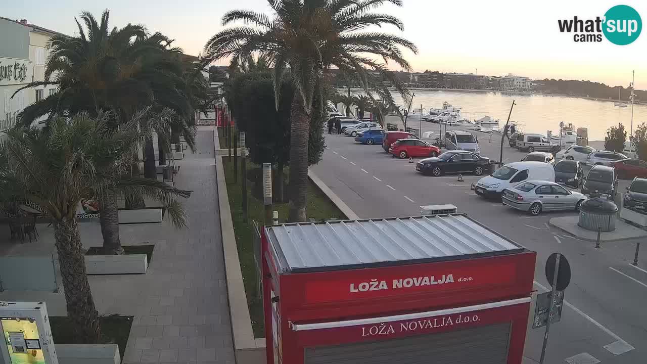 Web kamera Novalja – Obala Petra Krešimira IV