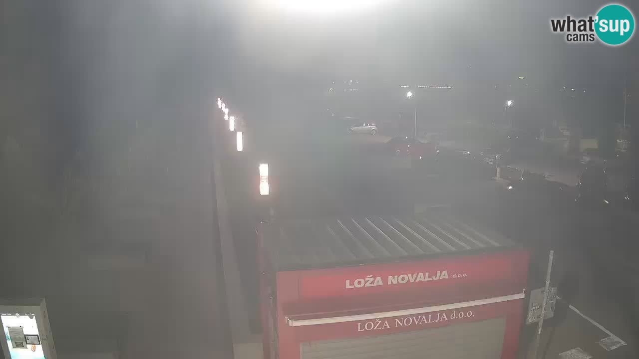 Camera en diecto Novalja – Obala Petra Krešimira IV