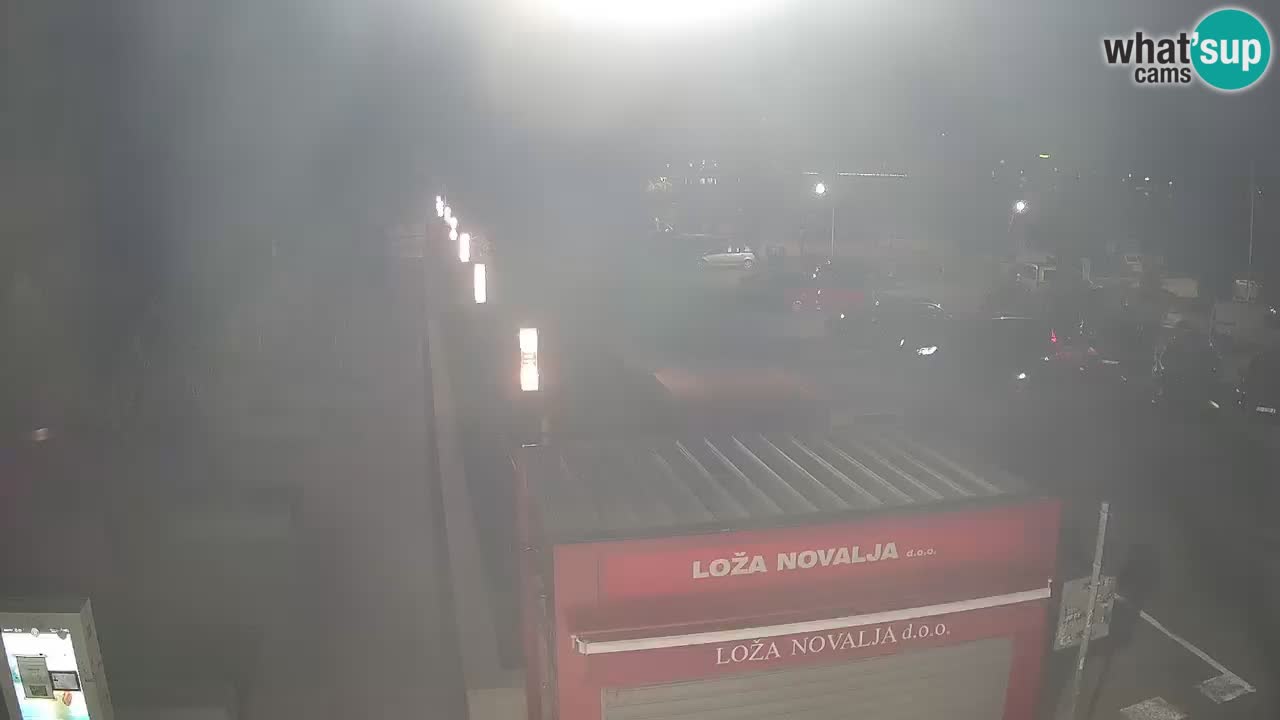 Web kamera Novalja – Obala Petra Krešimira IV