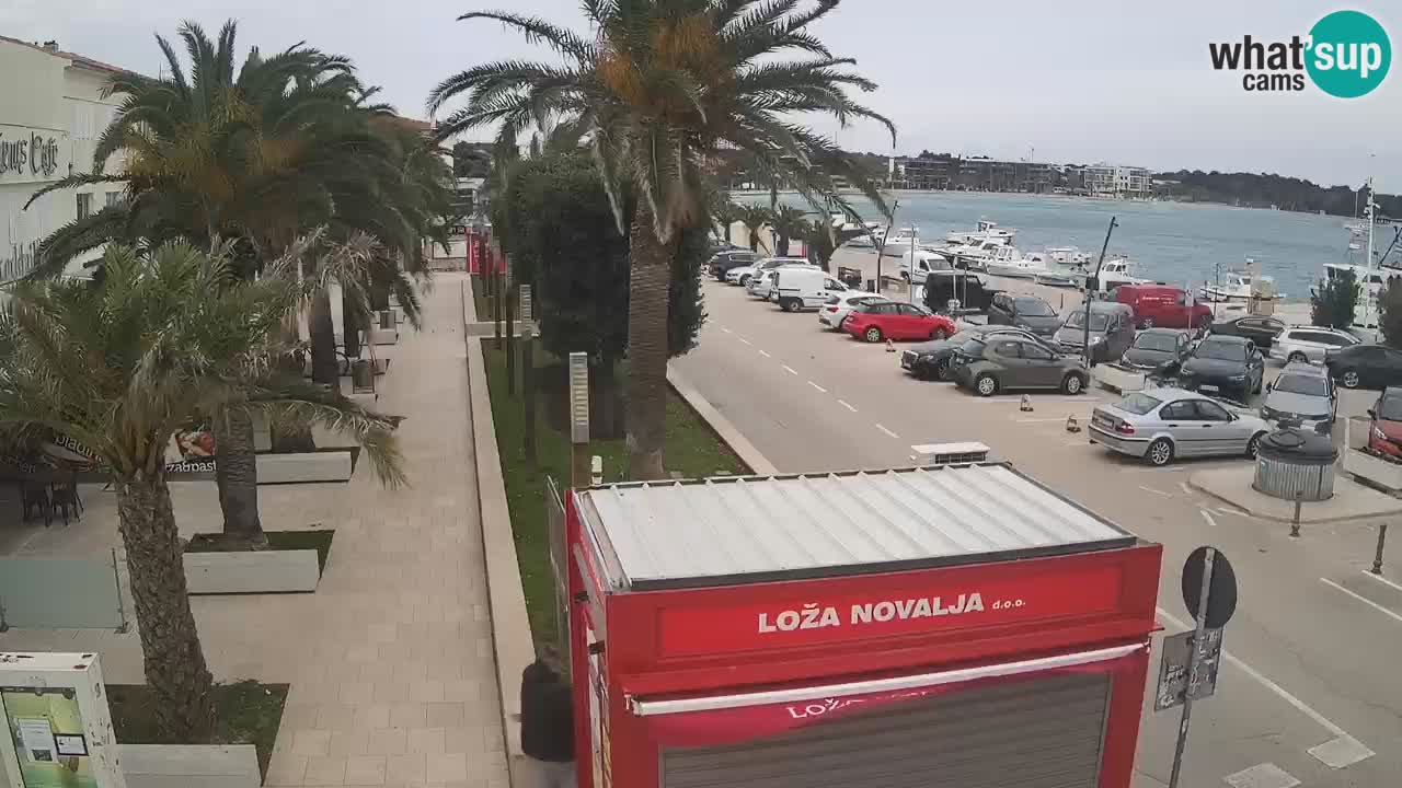 Spletna kamera Novalja – Obala Petra Krešimira IV