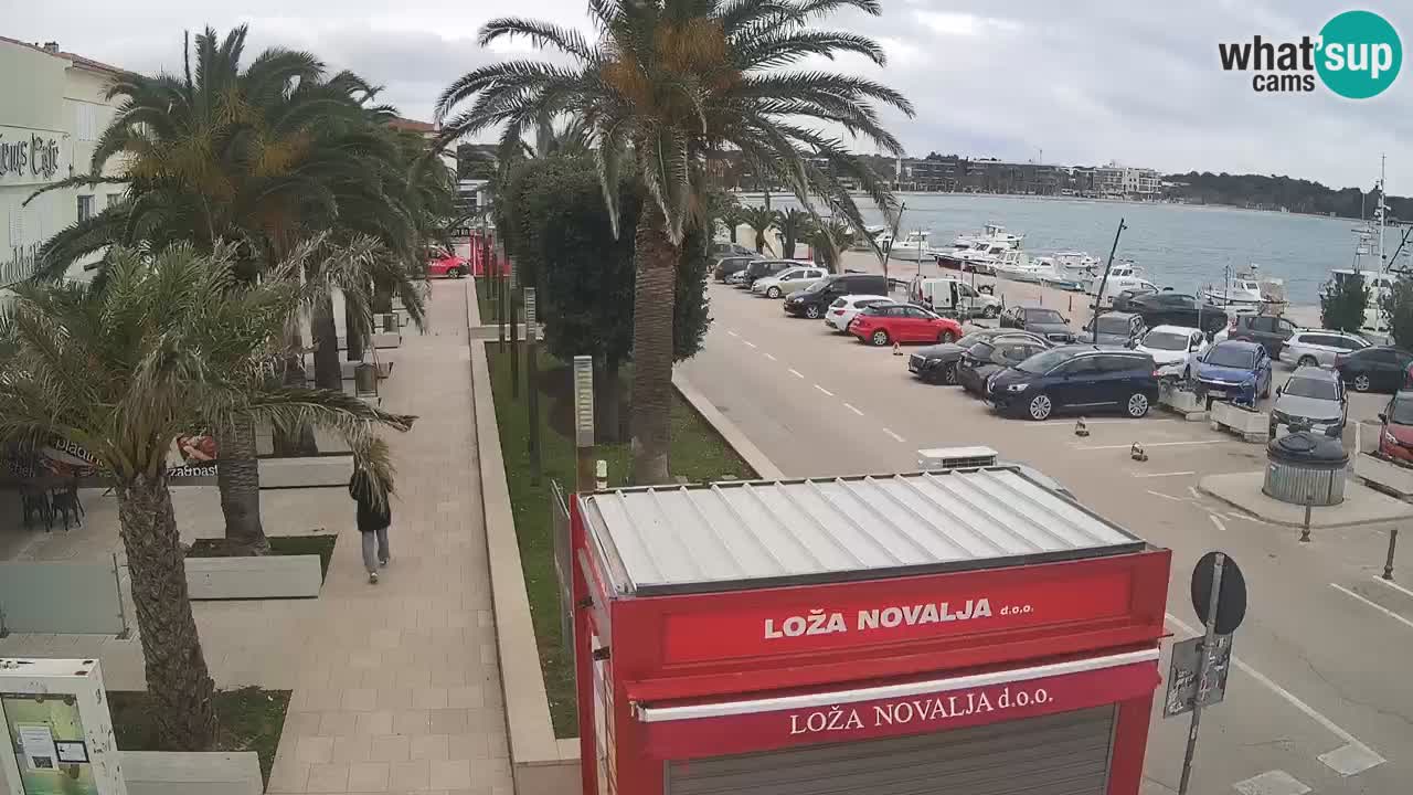 Spletna kamera Novalja – Obala Petra Krešimira IV