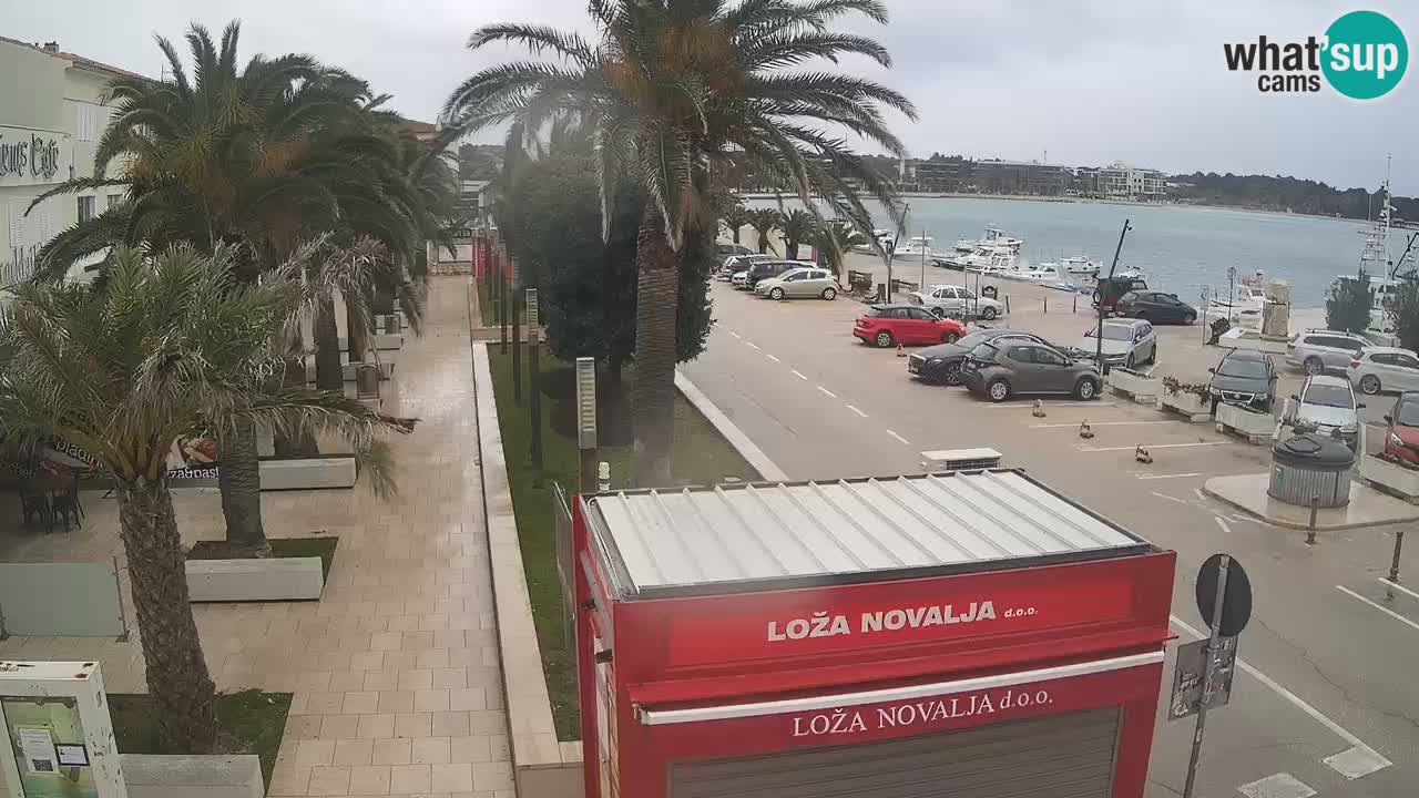 Webcam live Novalja – Obala Petra Krešimira IV