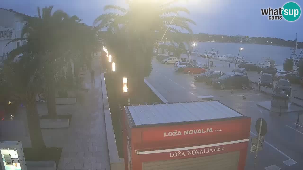 Spletna kamera Novalja – Obala Petra Krešimira IV