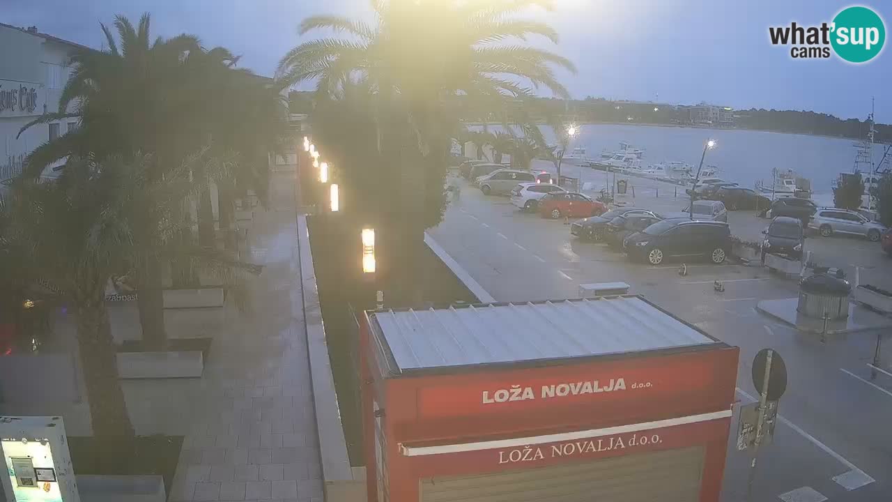 Spletna kamera Novalja – Obala Petra Krešimira IV