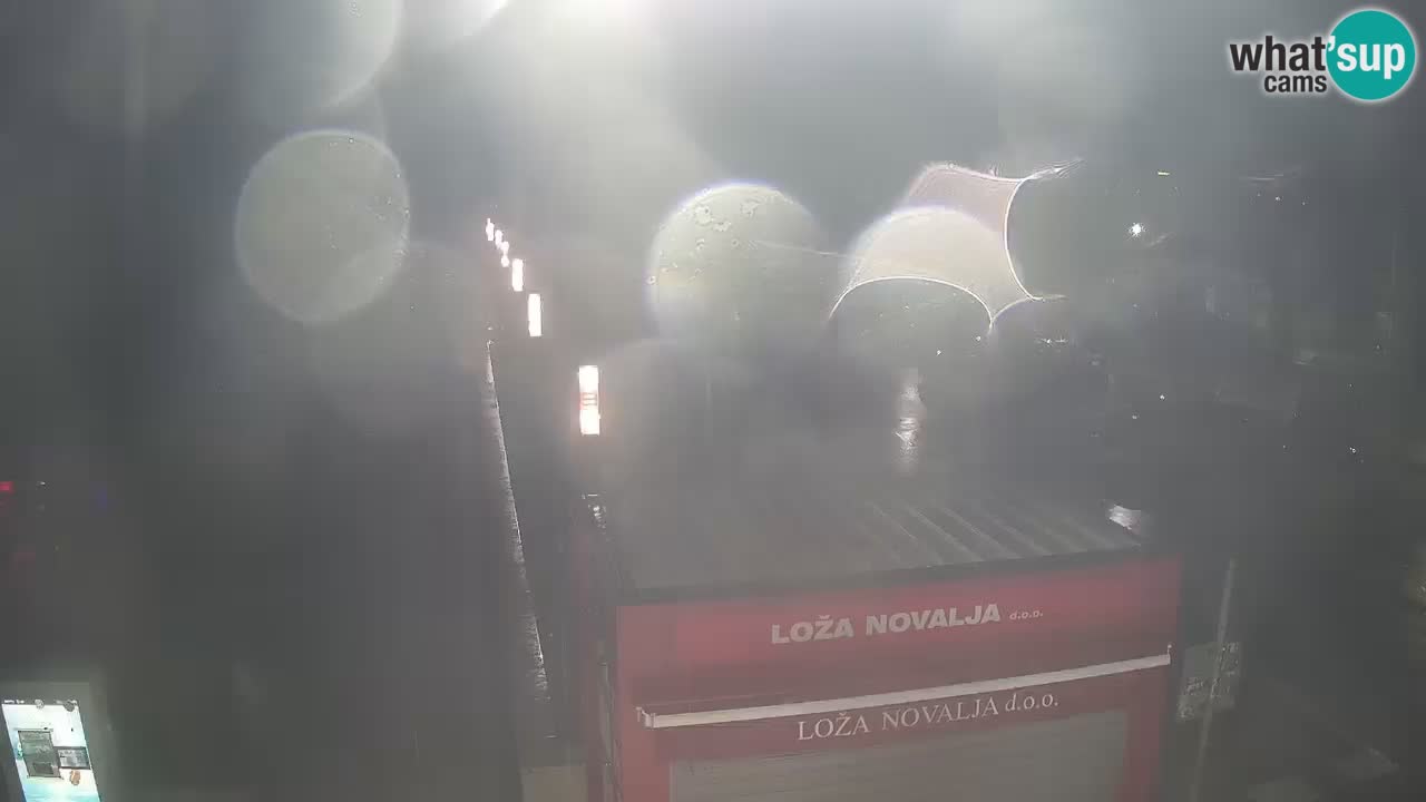 Spletna kamera Novalja – Obala Petra Krešimira IV